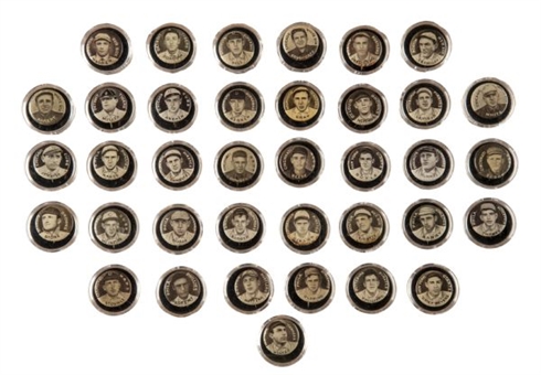 Circa 1910 P2 Sweet Caporal Pins Collection of (37)     